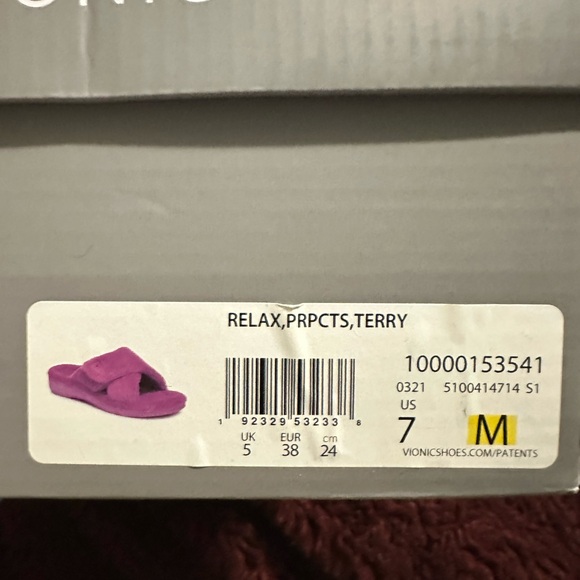 Fuzzy Purple Slide Sandals - Picture 8 of 9